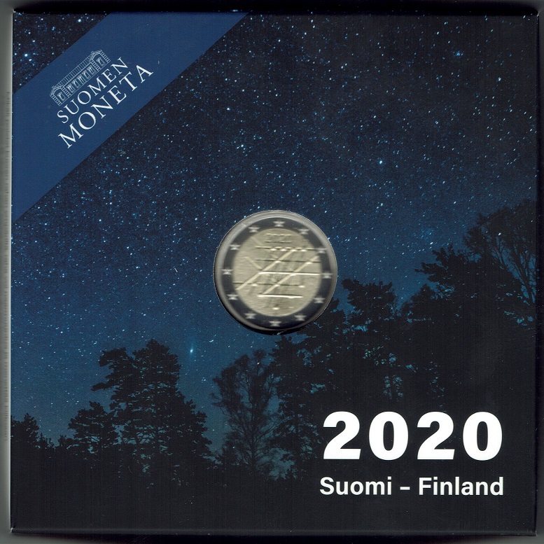 (afbeelding voor) 2 Euromunt Finland 2020 - Turku Proof